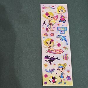Lisa Frank Vacation Sticker Strip - 25 Stickers